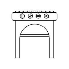 oven grill bbq icon vector illustration design