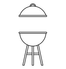oven grill bbq icon vector illustration design