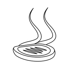 steak meat isolated icon vector illustration design