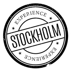 Stockholm stamp rubber grunge