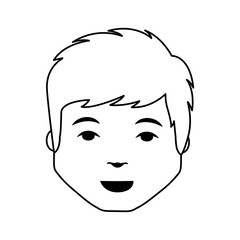 young man avatar character vector illustration design