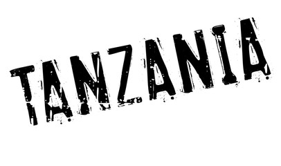 Tanzania stamp rubber grunge