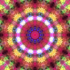 Geometrical ornamental textile pattern