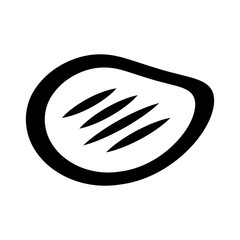 steak meat isolated icon vector illustration design