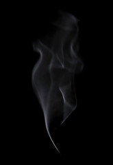 White smoke on black background - 131515450