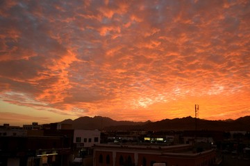 Fototapeta na wymiar Sunset in Dahab