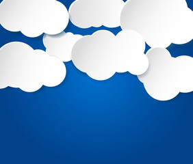 sky with white clouds