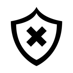 security shield isolated icon vector illustration design