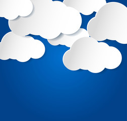Fototapeta premium sky with white clouds