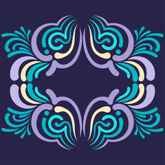 Floral frame for text