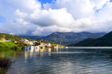 Sfentyli is an abandoned village which is sinking every winter when the dam of Aposelemi gets...
