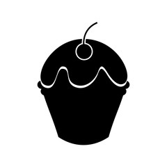 delicious cupcake isolated icon vector illustration design