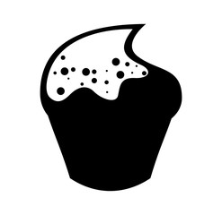 delicious cupcake isolated icon vector illustration design