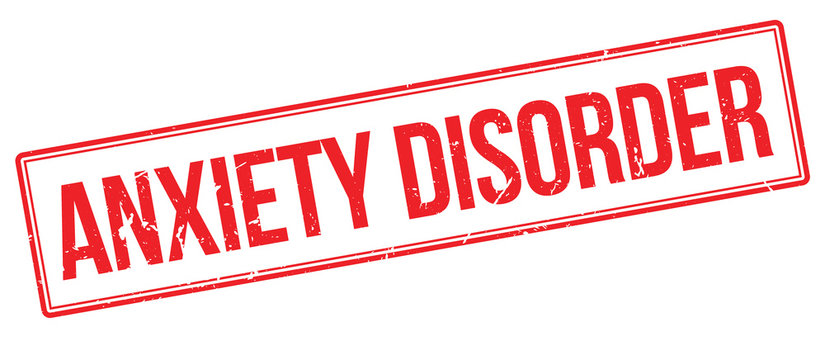 Anxiety Disorder rubber stamp