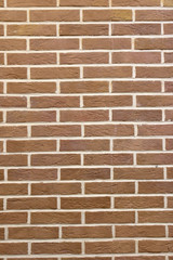 High resolution texture of a red brick wall. Laying horizontal t