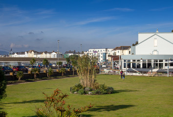 view of the Esplanade Street in Exmouth. Devon. UK