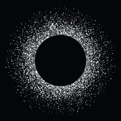 Confetti silver flare. Glitter background. Vector illustration on background