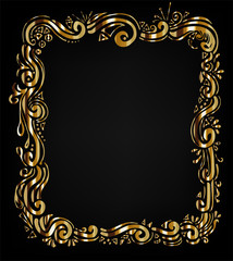 Floral frame for text