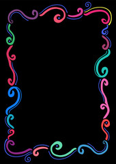 Floral frame for text