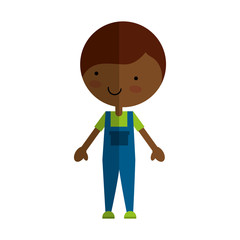 cute little man character vector illustration design