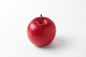 Fresh red apple isolated on white