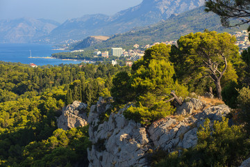 Obraz premium Beautiful landscape in Park Osejava near Makarska, Croatia