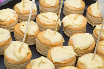 vol au vent with italian fontina cheese