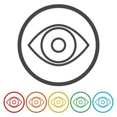 Simple eye icon, eye logo