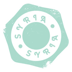 Obraz na płótnie Canvas Syria stamp rubber grunge