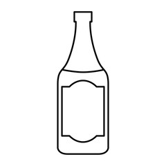 beer bottle isolated icon vector illustration design