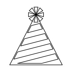 funny hat party isolated icon vector illustration design