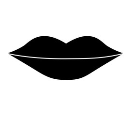 lips female drawing icon vector illustration design