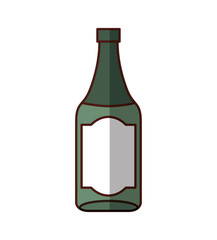 beer bottle isolated icon vector illustration design