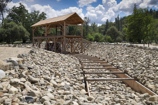 Reproduction of Sutter's Mill, where gold was discovered, starting the California Gold Rush