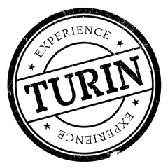 Turin stamp rubber grunge