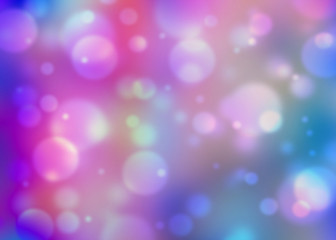Pink and blue bokeh gradient background
