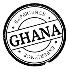 Ghana stamp rubber grunge