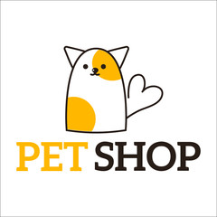 Pet shop symbols vector.
