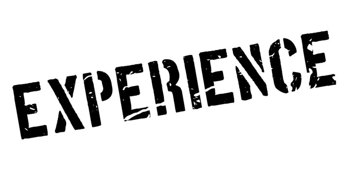 Experience rubber stamp