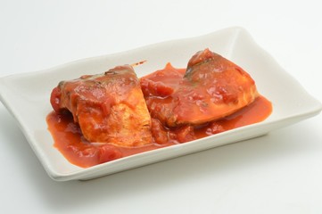鯖のトマト煮込み