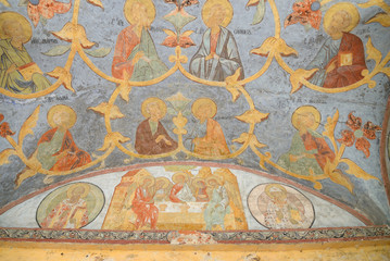 Old frescoes in Kirillo-Belozersky monastery.