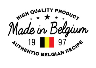 Made in Belgium stamp 