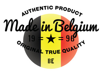 Made in Belgium stamp 