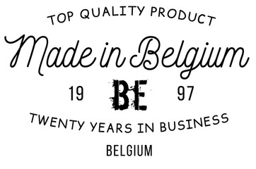 Made in Belgium stamp 