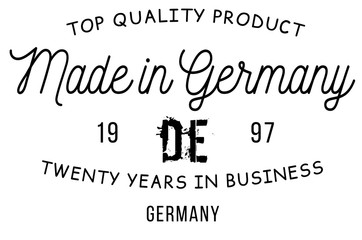 Made in Germany stamp 