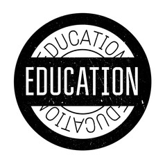 Education rubber stamp grunge