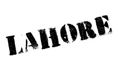Lahore stamp rubber grunge