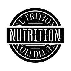 Obraz premium Nutrition rubber stamp