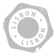 Obraz na płótnie Canvas Lisbon stamp rubber grunge