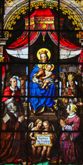 Obraz na płótnie Canvas Stained Glass - Madonna and Child